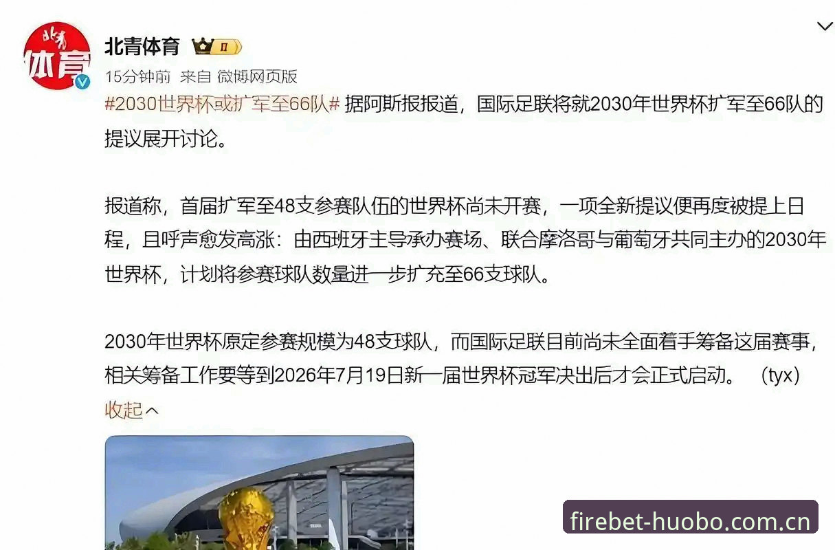 火博体育iOS版 世界杯扩军至66队,中国男足的机会真的来了吗?